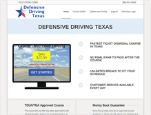 Tablet Screenshot of defensivedrivingtx.com